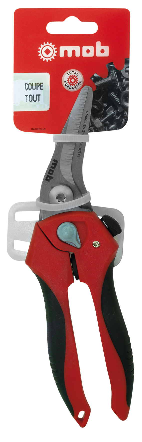 UNIVERSALSCHERE GEBOGENE FORM, AUF BLISTER