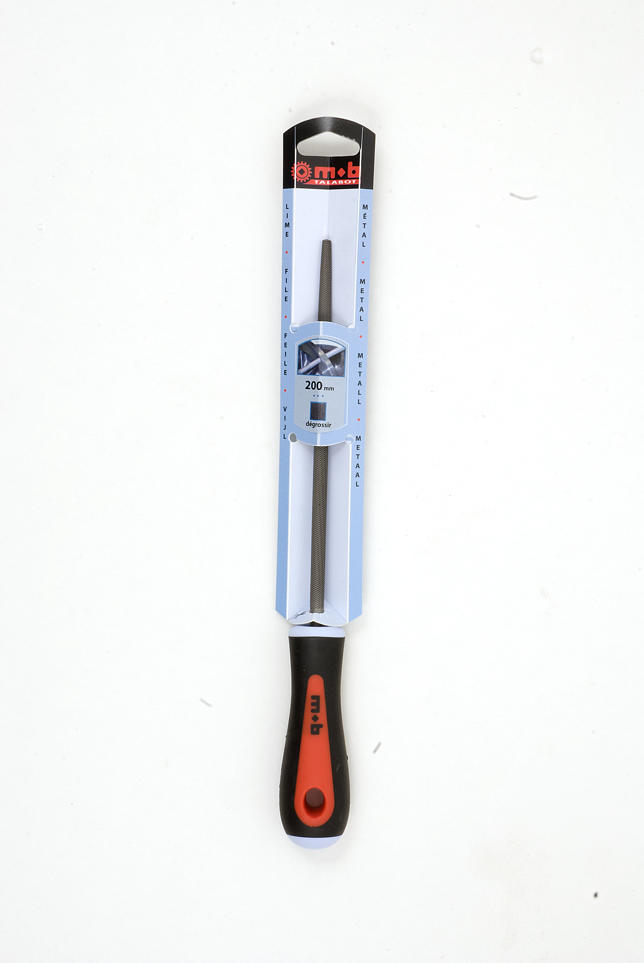 ROUND FILE BI-MATERIAL HANDLE ON CARD