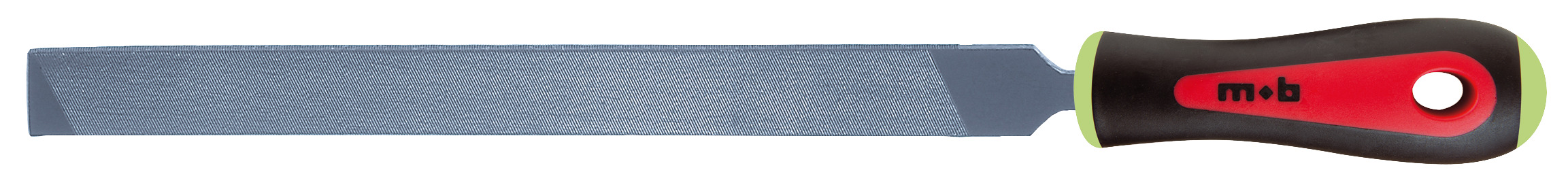 MÜHLSÄGEFEILE - 1 ABGERUNDETE KANTE - 2-KOMPONENTENHEFT - AUF BLISTER