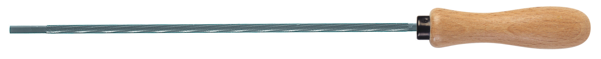 CHAINSAW ROUND FILE WOODEN HANDLE ON CARD