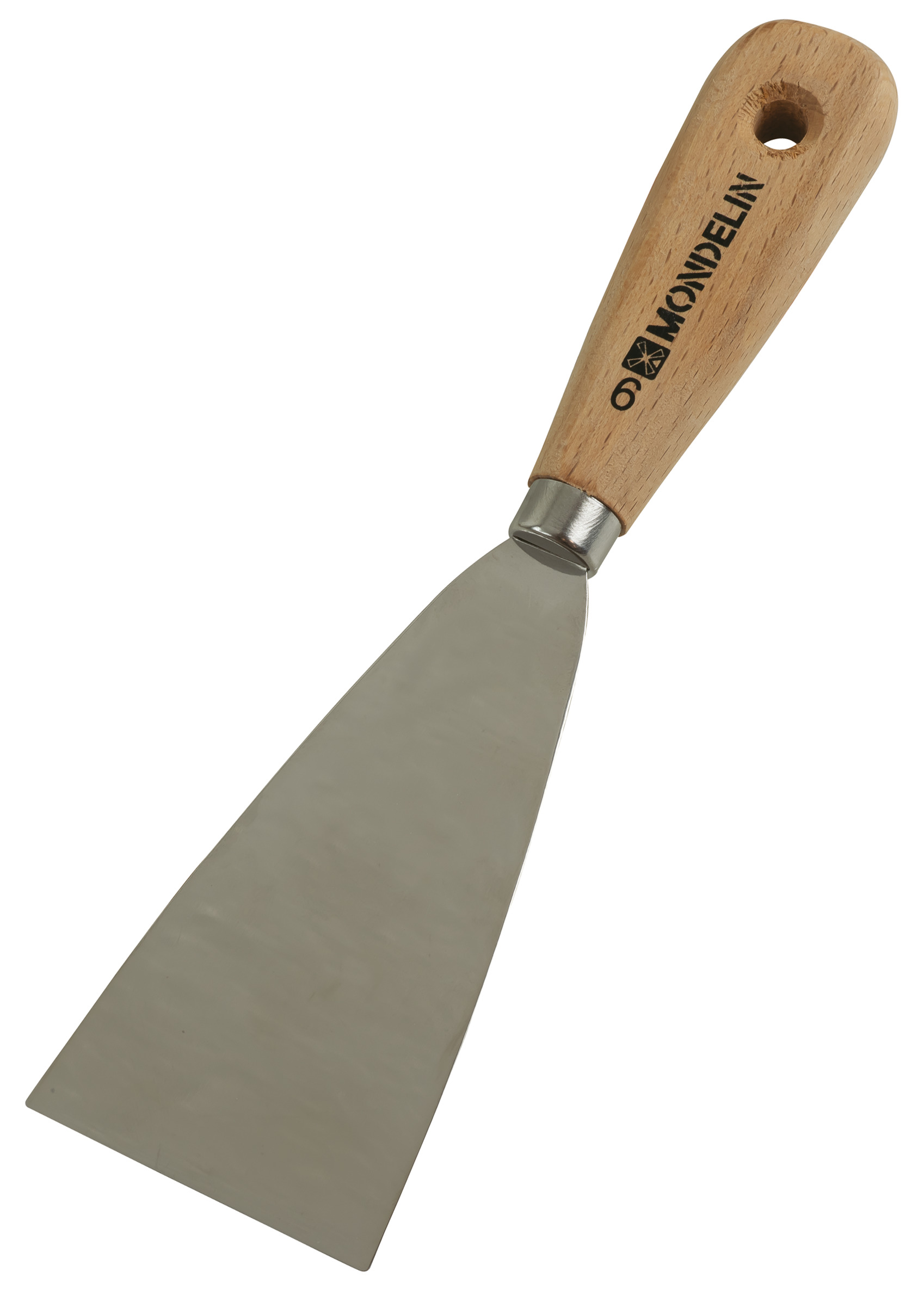 COUTEAU DE PEINTRE LAME INOX  MANCHE BOIS