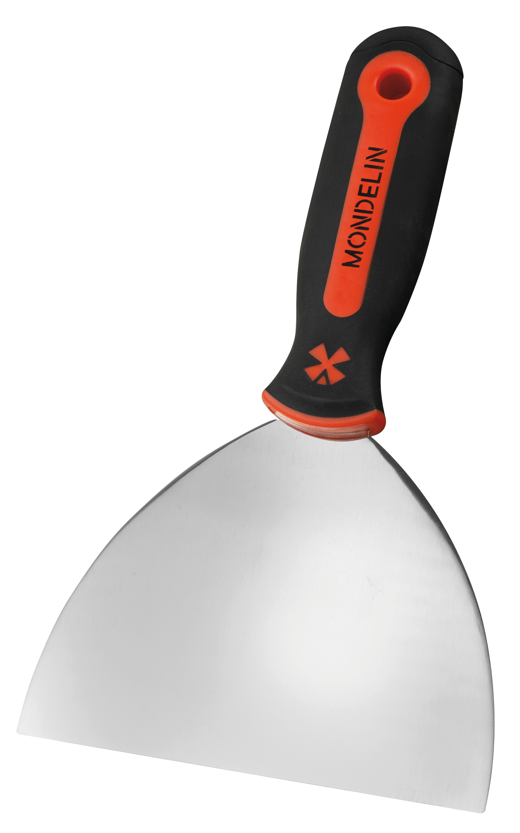 SPATULE DE PEINTRE TYPE AMÉRICAIN  INOX MANCHE BI-MATIÈRE TOUCHER “SOFT”