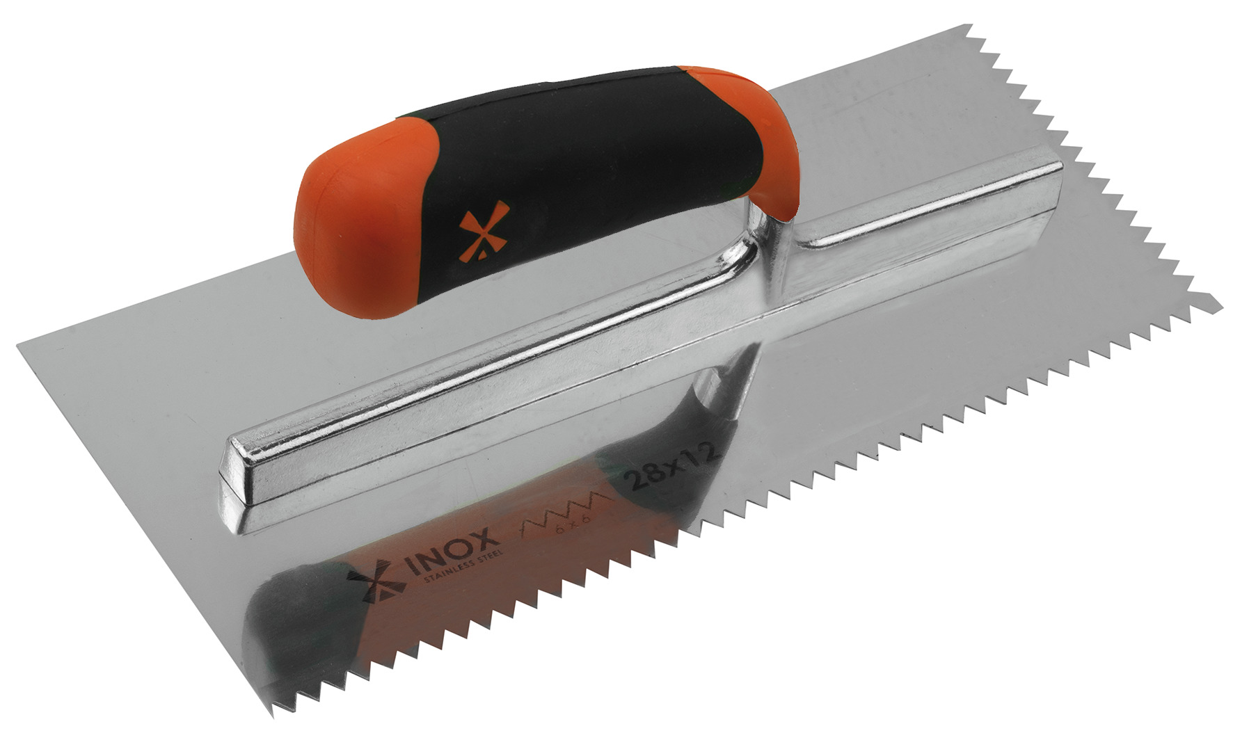 GLAETTEKELLE MIT 2-K GRIFF - 0,6 MM STARK -DREIECK 6X6 MM - 280 X 120 MM