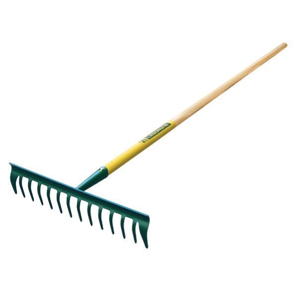 duopro®-Rechen mit 14 gebogenen Zinken ohne Stiel