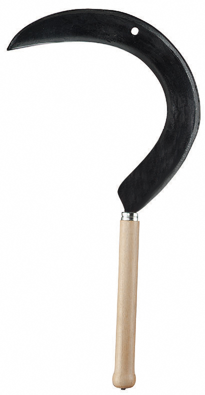 Corsican sickle long handle for right handed user 55 cm, wooden handle