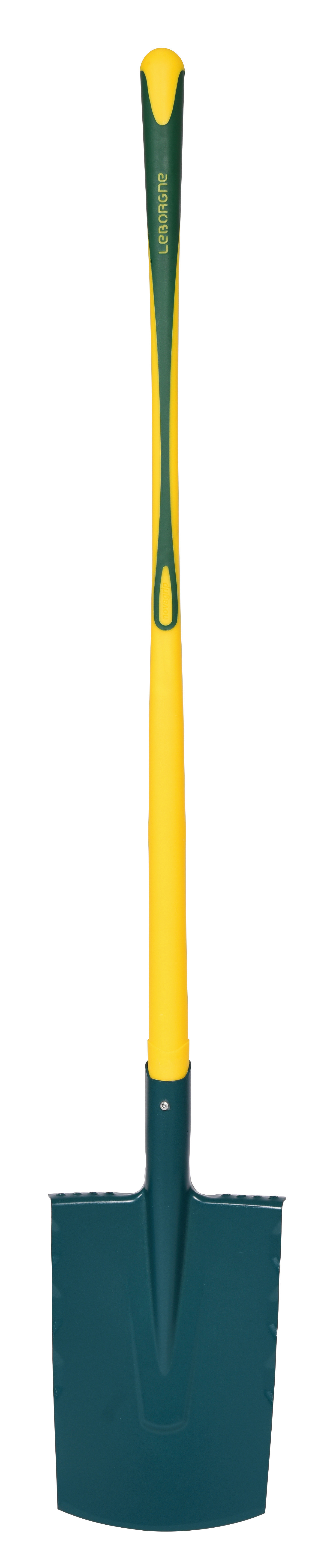 Duopro spade with rim, novagrip 100 cm knob handle