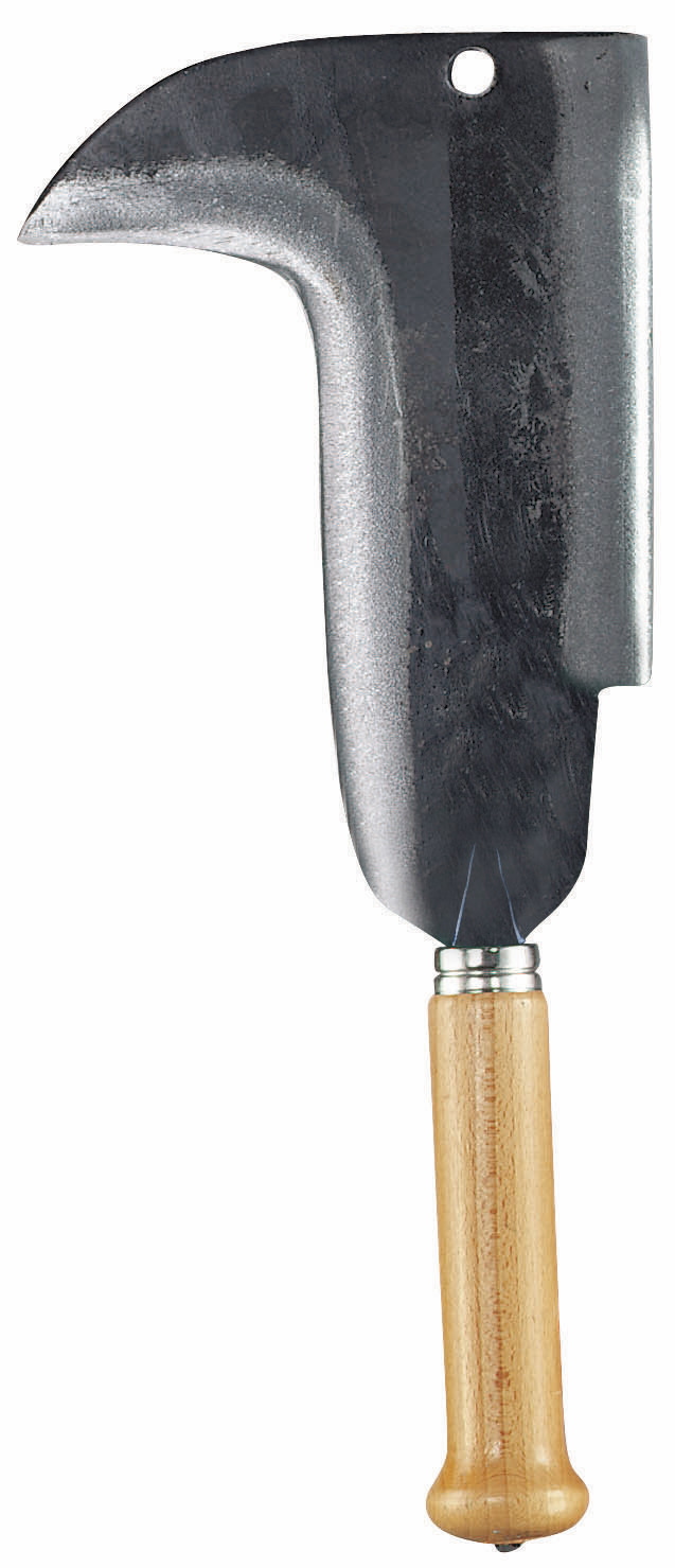 Brush hook 2 blades 22 cm, wooden handle