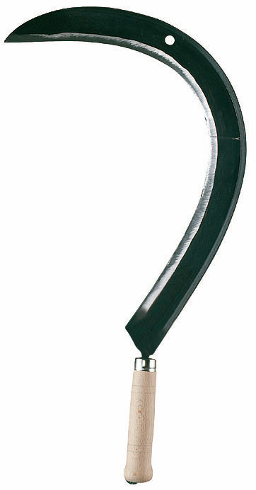Undergrowth sickle straight 55 cm, wooden handle