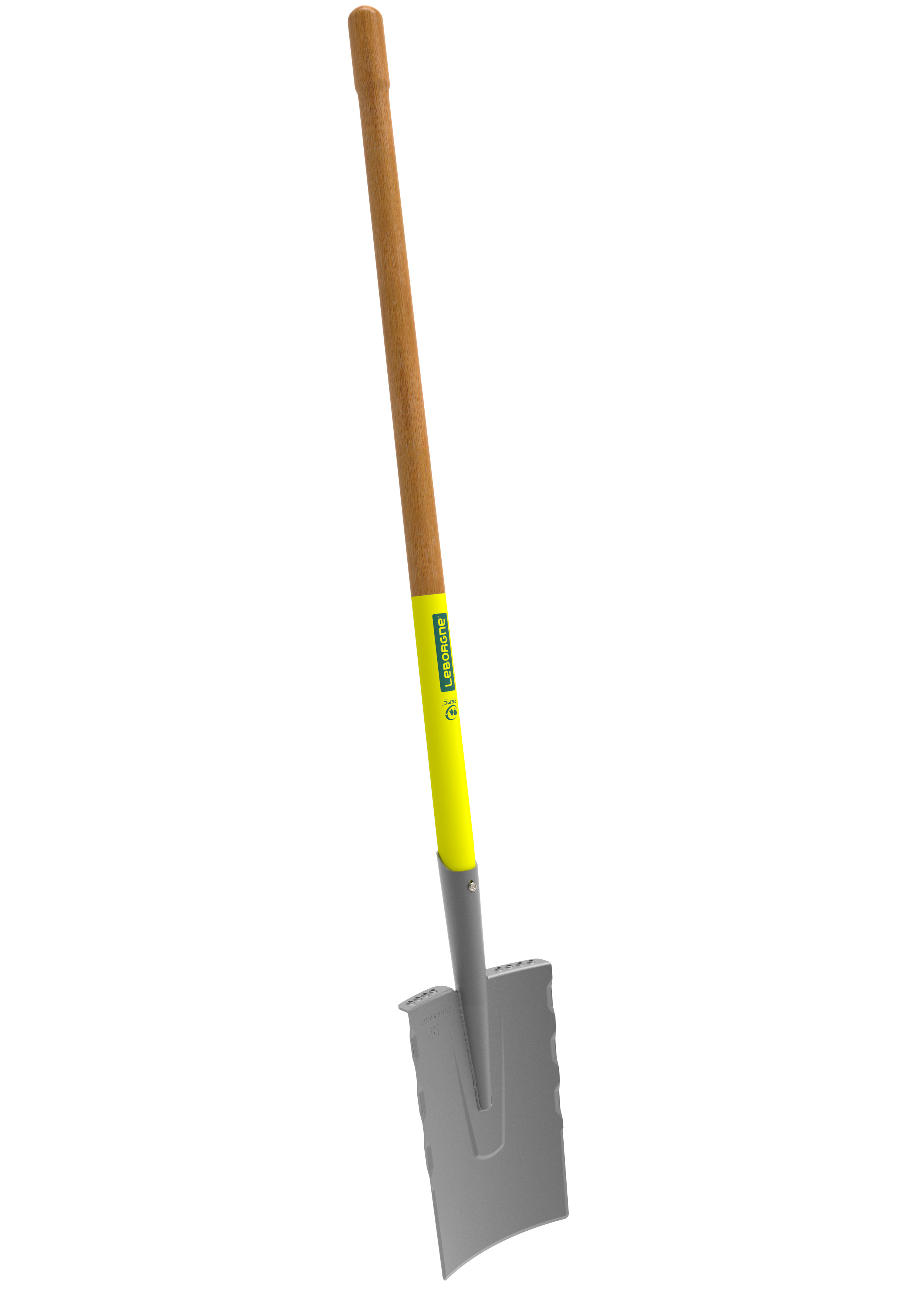 Duopro Senlis draining spade 28 cm, 100% PEFC certified wooden 100 cm handle