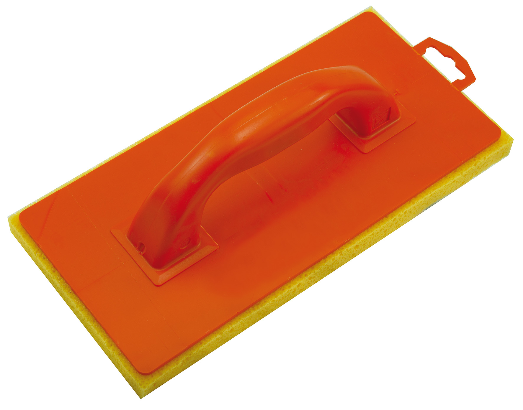 EINTEILIGER SPACHTEL, ORANGEFARBENE SCHAUMSOHLE, FASSADENBAUER