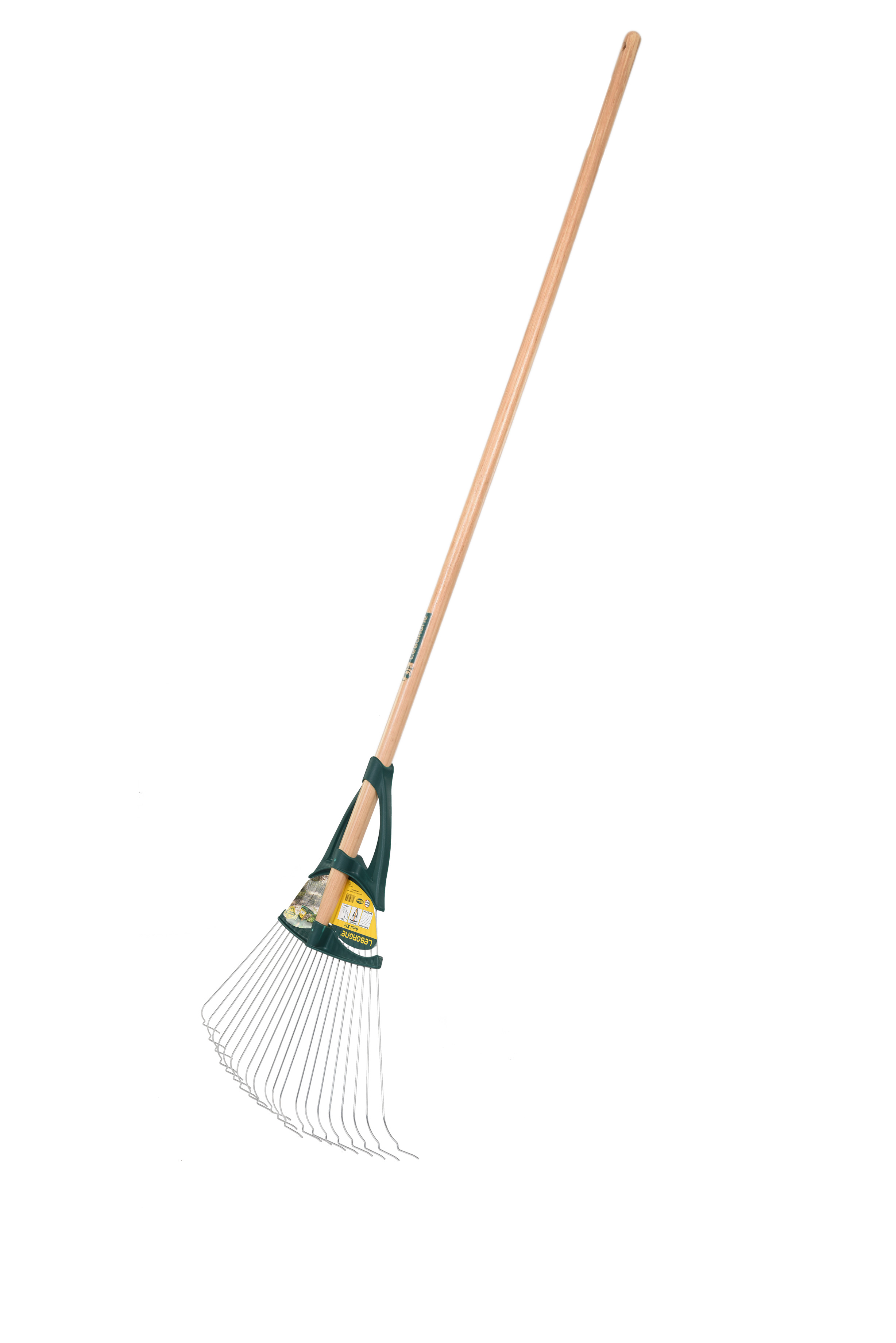 Xfil lawn rake, 100% PEFC certified wooden 150 cm handle