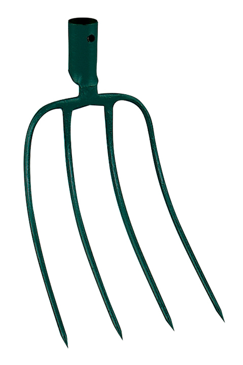 Manure fork with socket 4 prongs 22 cm without handle