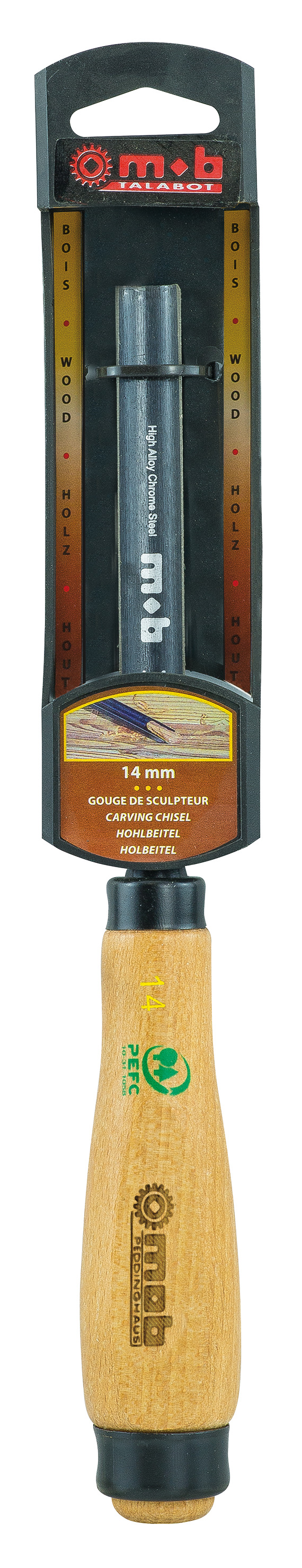 SCULPTOR'S GOUGE ON CARD
