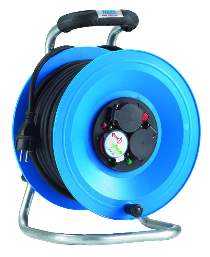 KABELAUFWICKLUNG - 40 M - 3 STECKDOSEN - IP44