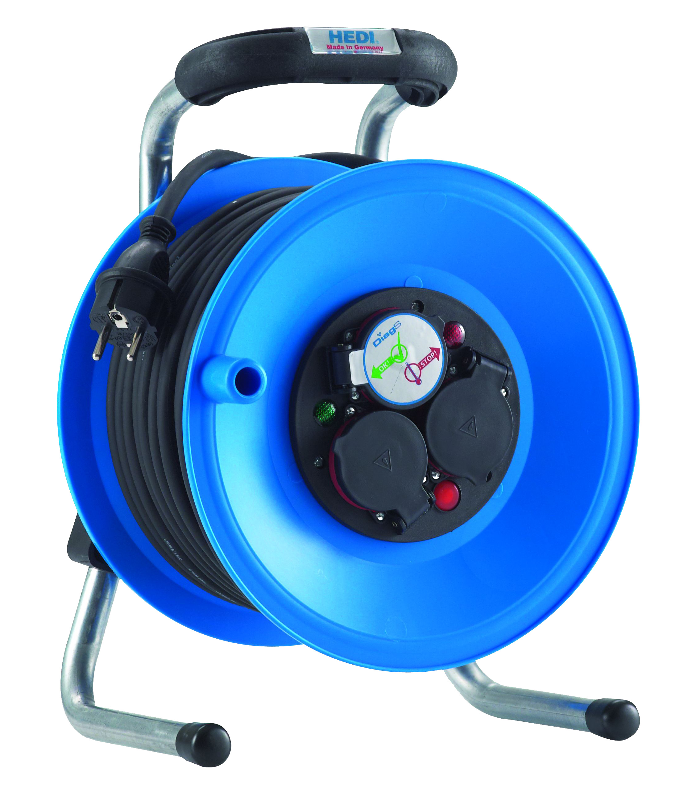 KABELAUFWICKLUNG - 25 M - 3 STECKDOSEN - IP44