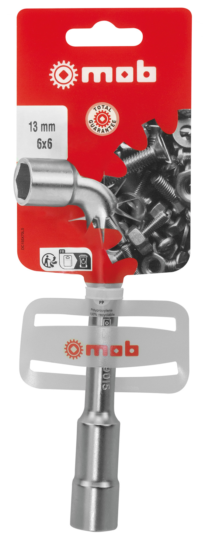 PFEIFENKOPFSCHLÜSSEL 6X6-KANT, AUF BLISTER