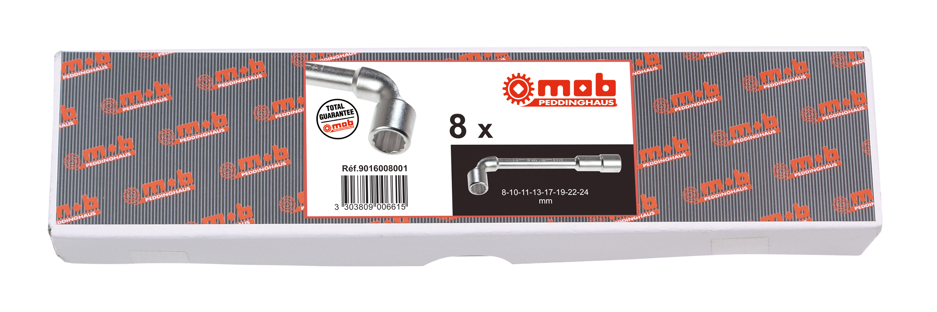 PFEIFENKOPF-SCHLÜSSELSATZ 6X12-KANT