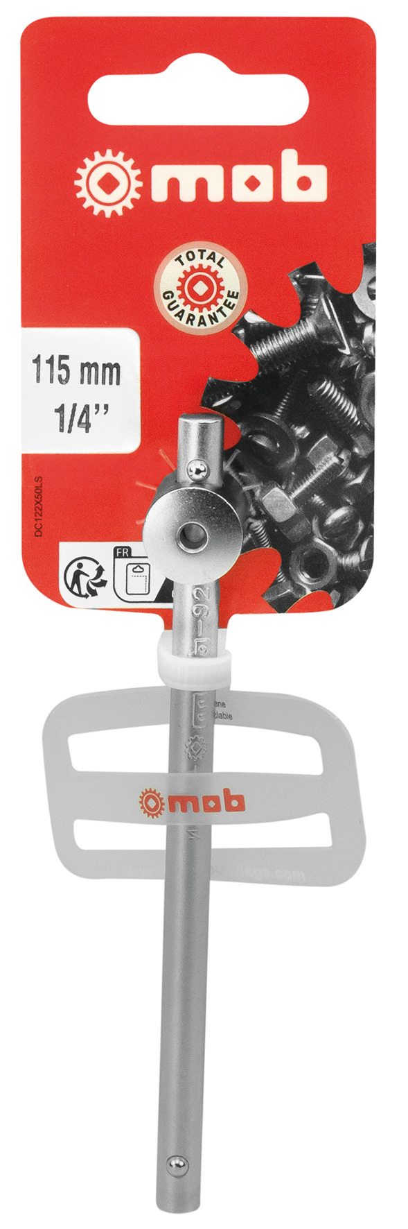 T-GRIFF MIT GLEITSTÜCK, 1/4'' AUF BLISTER