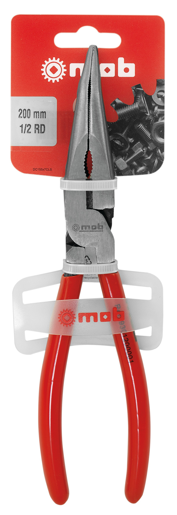 FLACHRUNDZANGE, ABGEWINKELT, AUF BLISTER