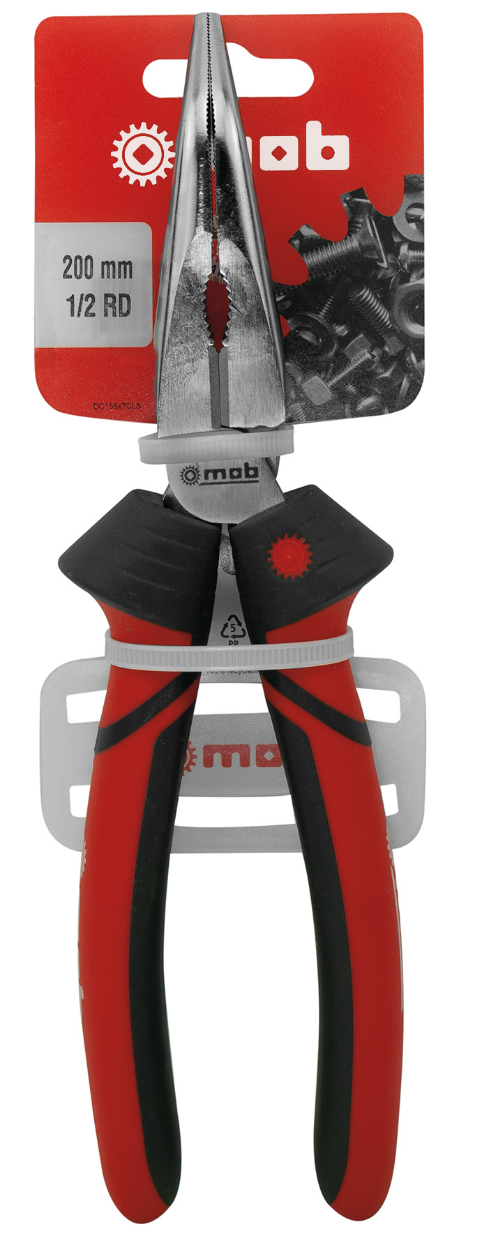 FLACHRUNDZANGE, ABGEWINKELT, AUF BLISTER