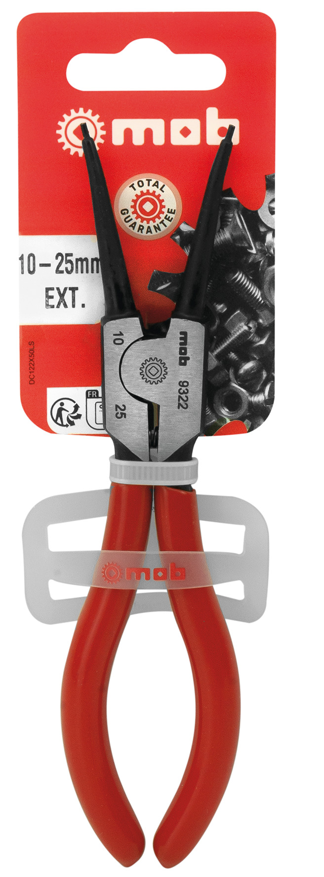 EXTERNAL CIRCLIP PLIERS WITH STRAIGHT JAWS ON CARD
