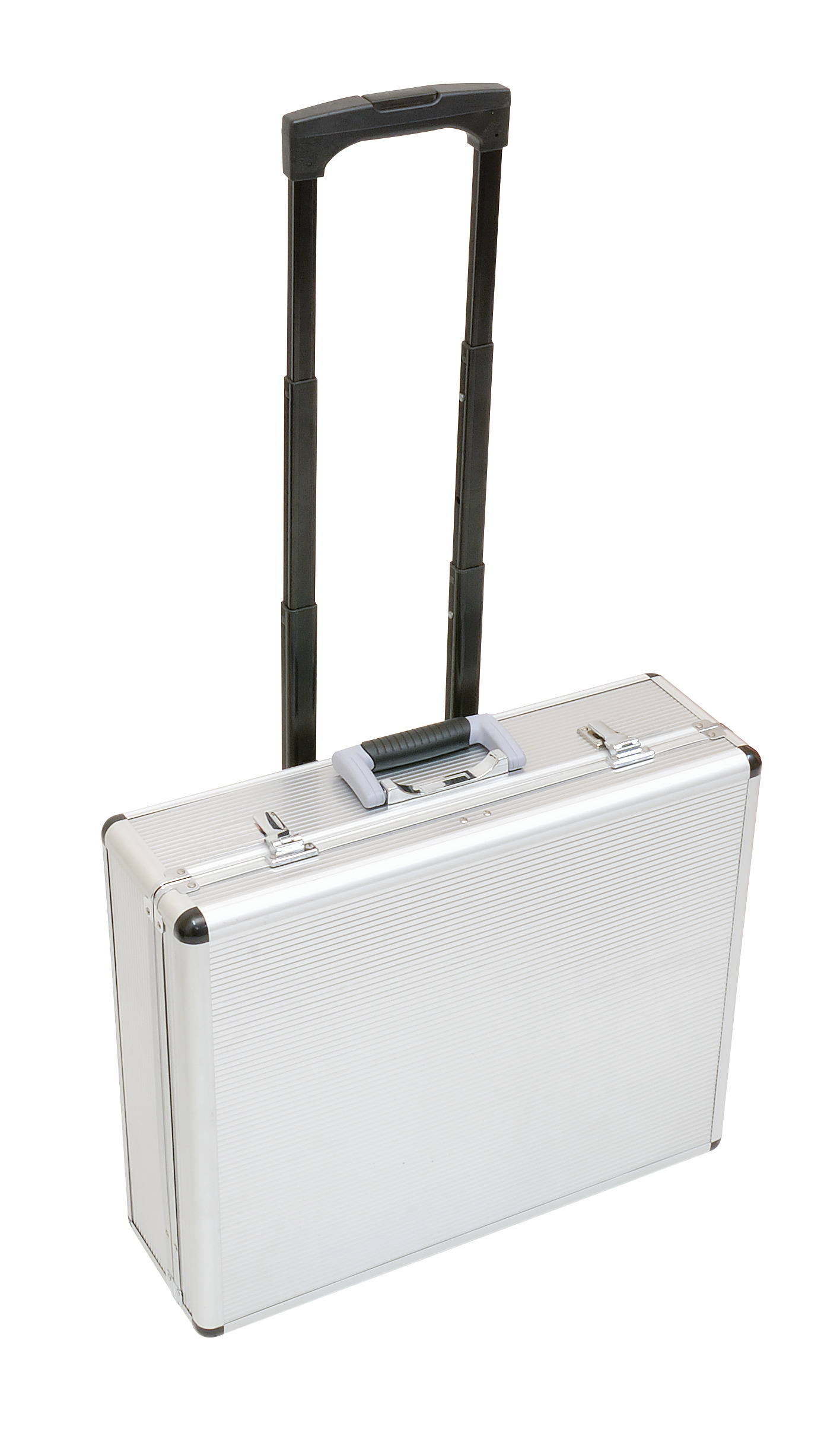 ALUMINIUM KOFFER, TROLLEY, LEER