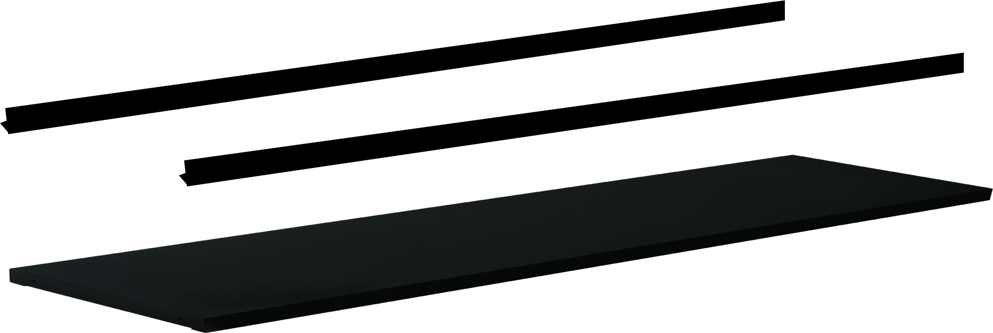 METALLBODEN FÜR WERKBANK OHNE SCHUBLADEN + 2 STÜTZEN