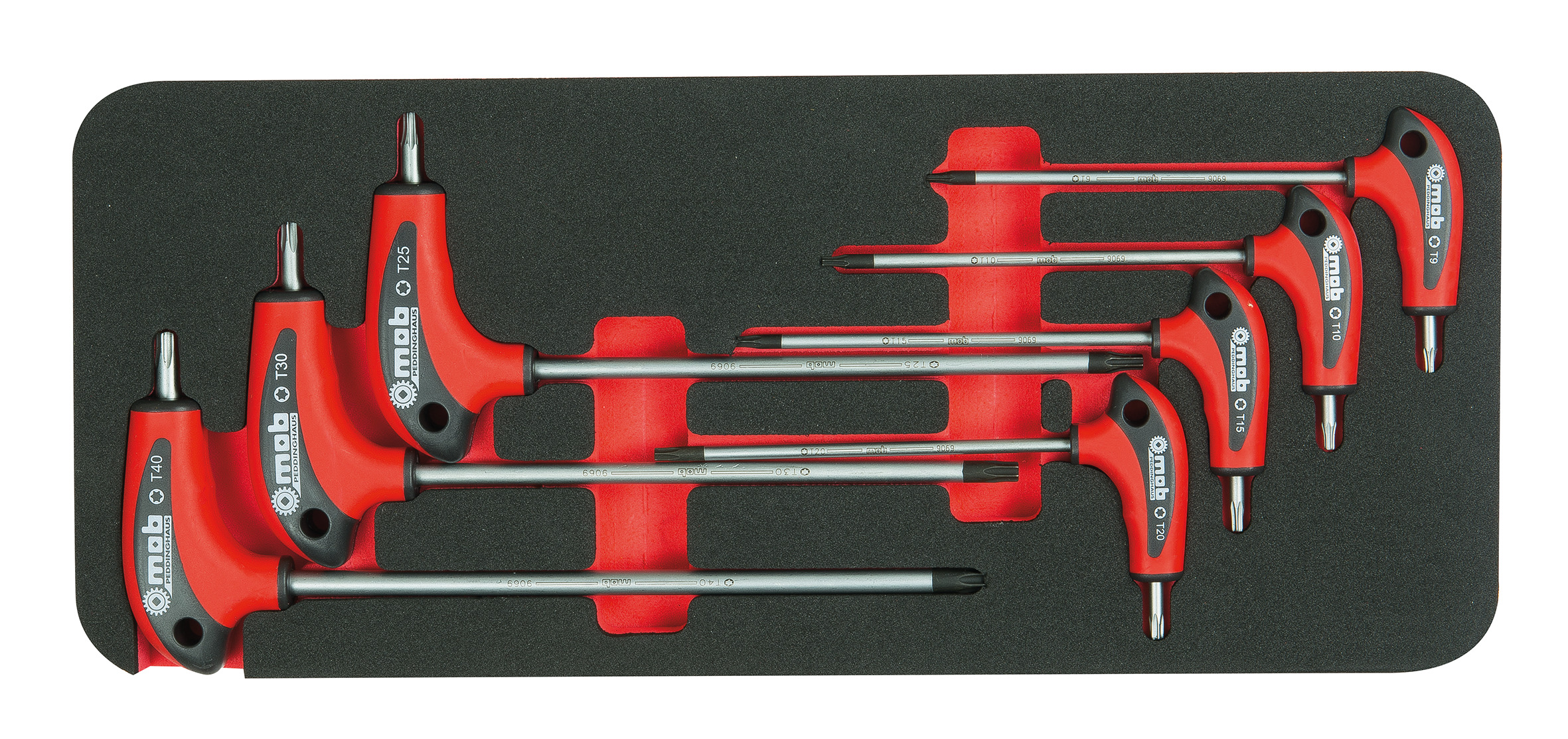 8 TEILIGER SECHSKANT-SCHLÜSSEL SATZ, T-GRIFF