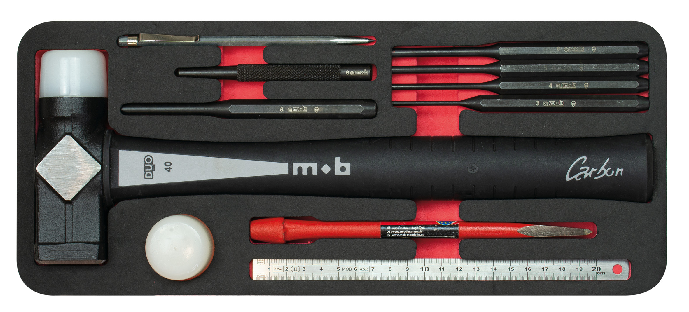 SCHAUMSTOFFMODUL MIT SCHLAGWERKZEUGEN