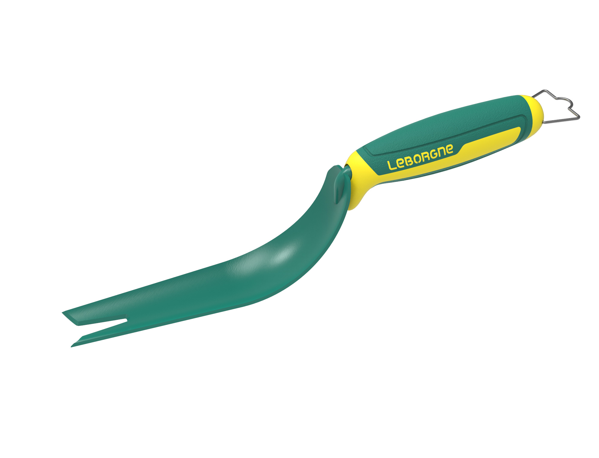 Duopro weeding knife with bi-material handle